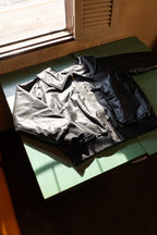 EMBROIDERY FAUX LEATHER BLOUSON