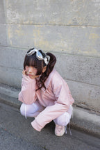 EMBROIDERY FAUX LEATHER BLOUSON